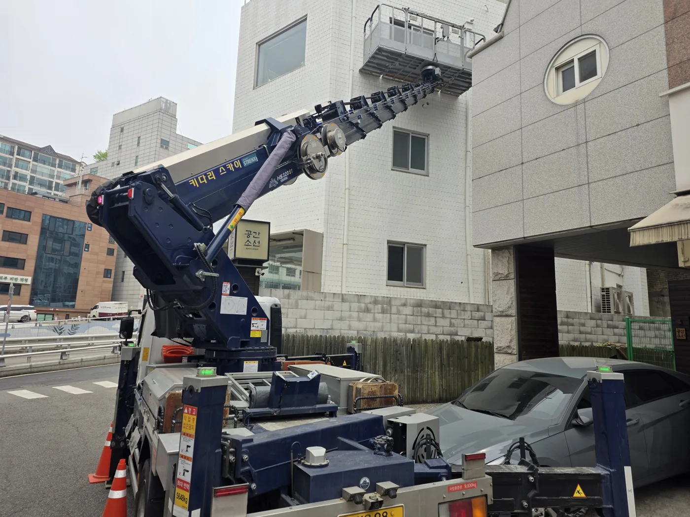 건물 외벽 현장